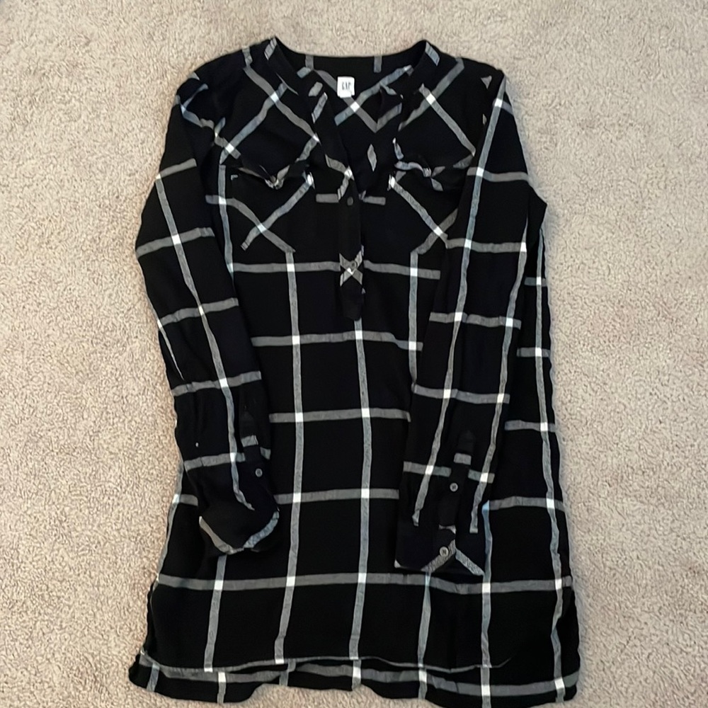 GAP flannel tunic